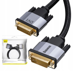 BASEUS KABEL przewód DVI DVI 2K60Hz 24-pin DUAL 2m