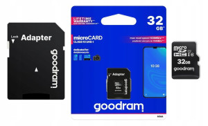 32gb Karta Pamięci Micro Sd/hc Goodram+ Adapter Sd