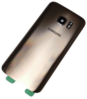 Klapka Baterii Samsung S7 G930 Oczko +klej Złoty