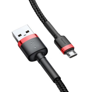 Kabel Micro Usb Mocny Dwustronny Wtyk Baseus 2.4a