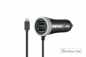 Ładowarka Samochodowa 12/24v Iphone 2xusb