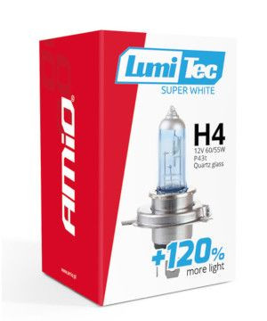 Żarówka H4 12v Lumitec Super White +120% 1szt