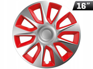 Kołpak Stratos silver / red 16``, 1 szt.