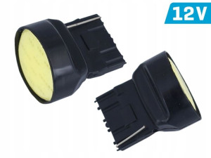 Żarówka W21W T20d 12V 1x COB LED CANBUS biała 2szt