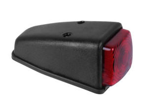 Lampa narożna czerwony klosz OBRYSOWA OBRYSÓWKI