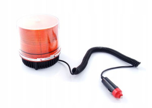 Stroboskop Lampa Kogut Pomarańczowa Na Magnes 12v
