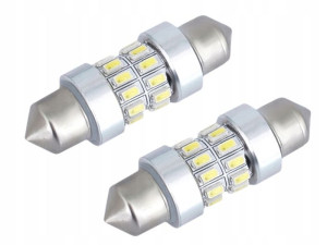 Żarówki Led C5w 36mm 24x 3014 Smd Led Canbus 12v
