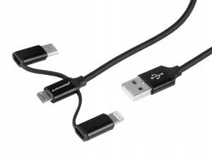 Kabel Do Ladowania I Synchronizacji 3 Wtyczki 1.2m