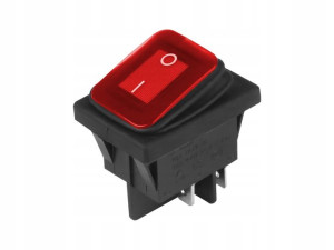 Przełącznik Wyłącznik Switch 12/24v 20a Czerwony