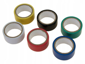 TAŚMA IZOLACYJNA 6 szt KOLOROWE 0,13mm x 18mm x 5