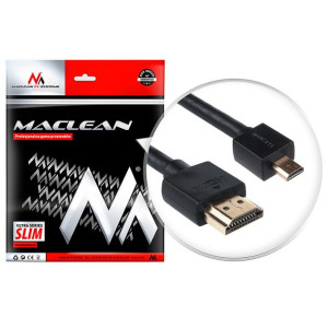 Przewód Maclean, HDMI-microHDMI, ULTRA SLIM, v1.4, A-D, 2m, MCTV-722