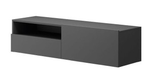Wisząca szafka RTV pod TV Easy O120 - Grafit