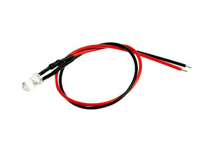 DIODA LED 12V czerwona z przewodem