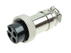 Wtyk CB 4PIN mikrofonowy na kabel