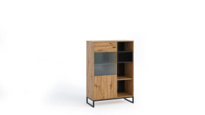 Witryna niska 90 Olier dąb artisan