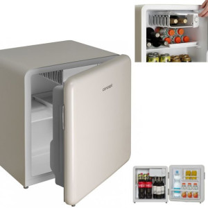 Mini Bar 47l Elegancka Retro Lodówka CONCEPT Beż