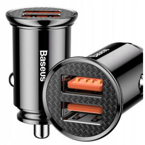 Baseus Ładowarka samochodowa 2 x USB QC3.0 5A 30W