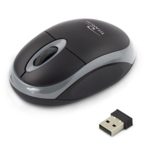TM116E Mysz bezprzewodowa 2.4GHz 3D  optyczna USB Vulture czarno-szara