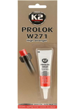 Klej Do Śrub 6ml Czerwony K2 Prolok High W271