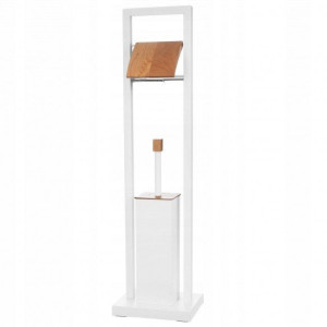 Elegancki stojak na papier toaletowy + szcotka WC