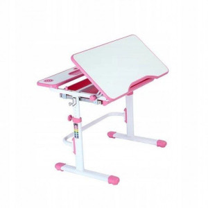 Biurko dla dziecka Freessia Pink Regulowane 78cm