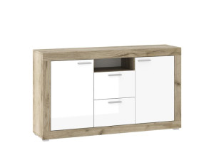 Komoda 151x87x37 WARSAW dąb craft/biały poł.