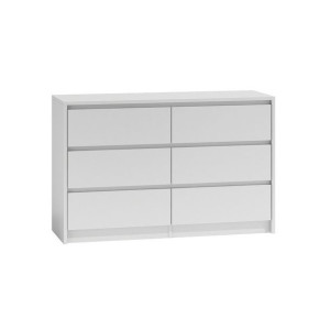 K120 Karo Komoda 6 Szuflad Biały