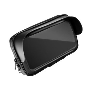 Uchwyt motocyklowy/na skuter na zamek wodoodporny z daszkiem 4,8" 5,5&