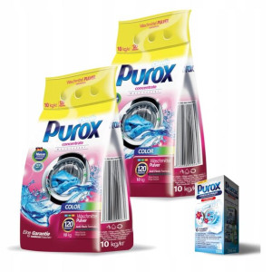 Proszek Do Prania Purox Kolor 2x10kg + Gratis