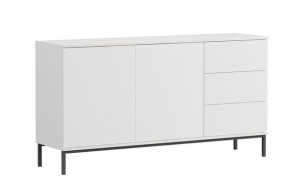 Szeroka Komoda Biała Mat Querty 150cm