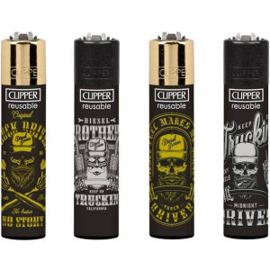 Zapalniczka Clipper wzór DRIVING SKULLS