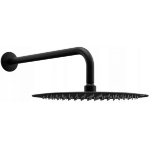 Mexen Slim deszczownica 25 cm z ramieniem prysznicowym, czarna