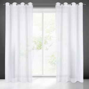 Firana Gotowa Perla 140x250 Cm Biały