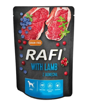 Pasztet RAFI Jagnięcina 300g karma mokra dla psa saszetka