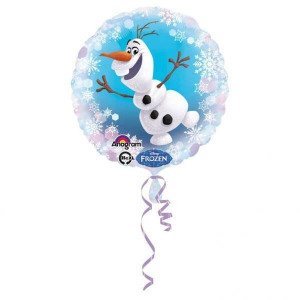 Balon Foliowy Okrągły 43cm Olaf Kraina Lodu Bałwan