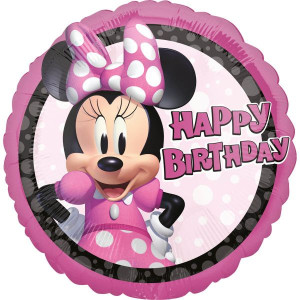 Balon Foliowy 43cm Myszka Minnie Urodziny Licencja