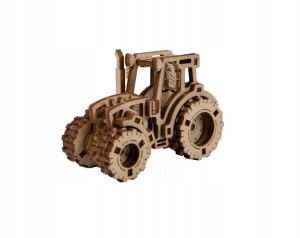 Drewniane Puzzle 3D - Model Traktor 1