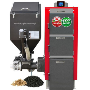 Kocioł c.o. 30kW ogrzewa 240-300m2 PEL-EKO-5 ( TECHNIX-PEL ) z podajnikiem