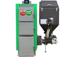 Kocioł co 24kW z podajnikiem na pellet drzewny i ekogroszek PEL-EKO-5 z pal