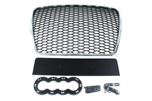 Grill Audi A6 C6 Rs-style Chrome-black (09-11)