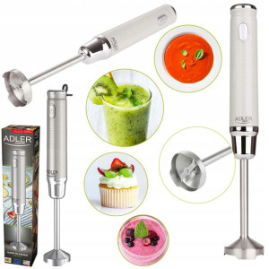 Blender Ręczny Rozdrabniacz Warzyw Zup Kremów Inox