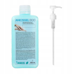 AniosGel 800 500ml Żel do dezynfekcji rąk + Pompka