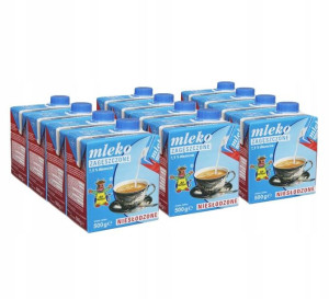 Mleko zagęszczone 7,5% niesłodzone 12x 500g 6 kg
