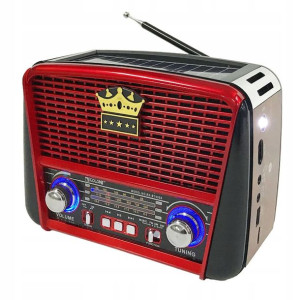 Radio retro solarne kuchenne lampka LED Mp3 FM AM
