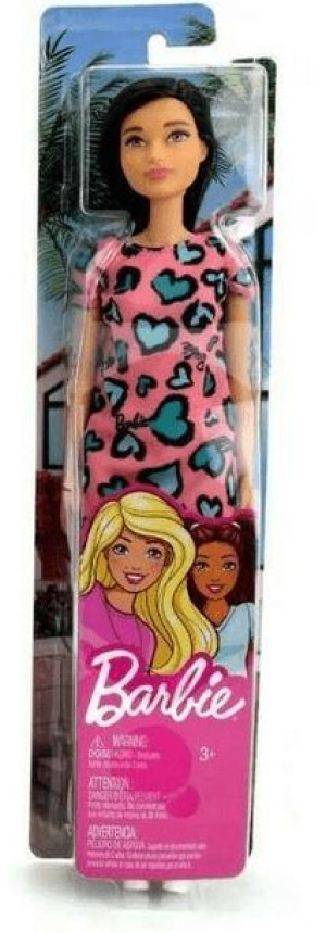 LALKA BARBIE w sukience w serduszka PIĘKNA sukienka GHW46