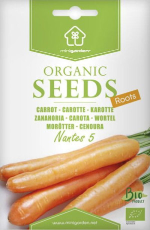 Marchewka "Nantes 5" - nasiona organiczne Minigarden