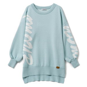 Jasnoniebieski sweter damski oversize - amour