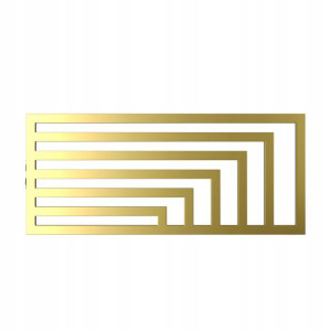 Grzejnik Poziomy Square 52/160 Złoty