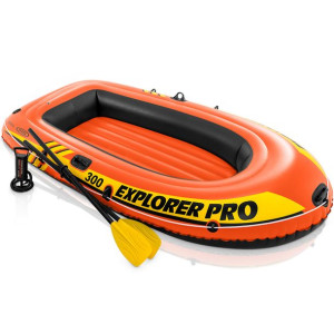 Ponton Explorer PRO 300 Set 244 x 117 x 36 cm wiosła + pompka INTEX 58358
