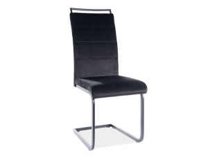 Krzesło H441 Velvet Czarny Stelaż/czarny Tap. 117